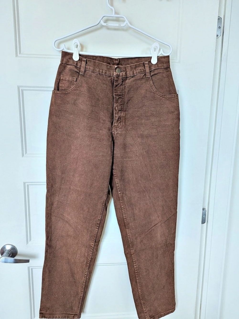 KARUBA Brown Straight Leg Jeans - Vintage Style